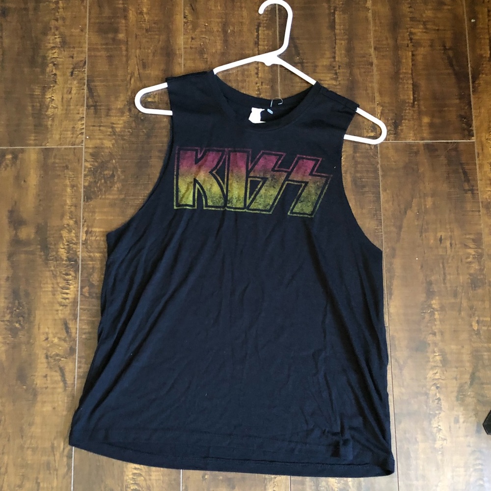 KISS sleeveless band t shirt size M